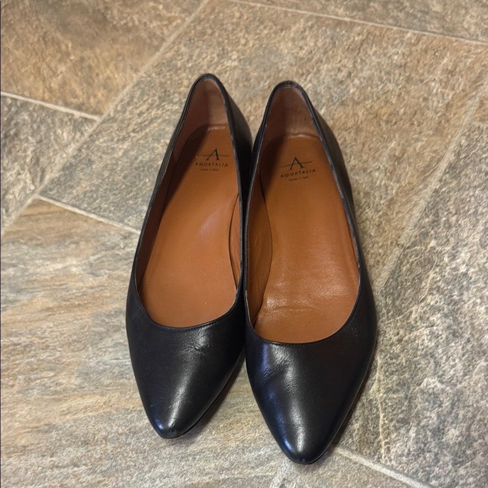 Aquatalia Women's Black Leather Heels
